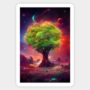 Celestial Tree of Life Sticker